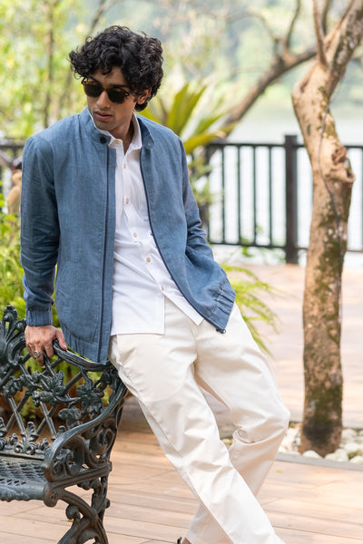 The Linen Bomber Jacket | Creatures of Habit