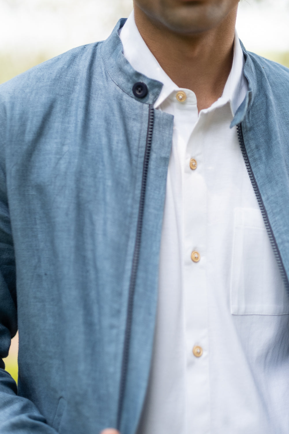 The Linen Bomber Jacket | Creatures of Habit