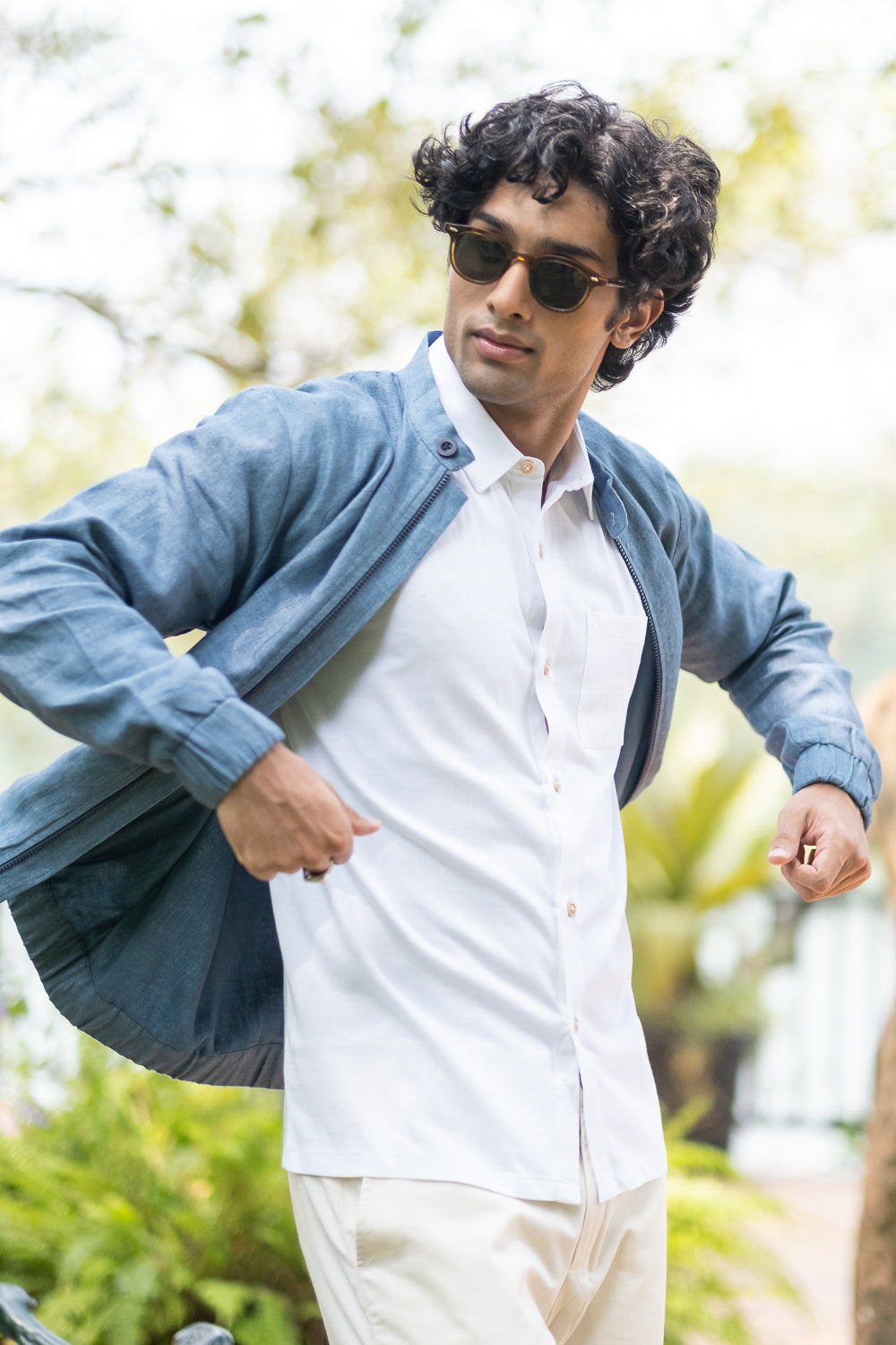 The Linen Bomber Jacket | Creatures of Habit