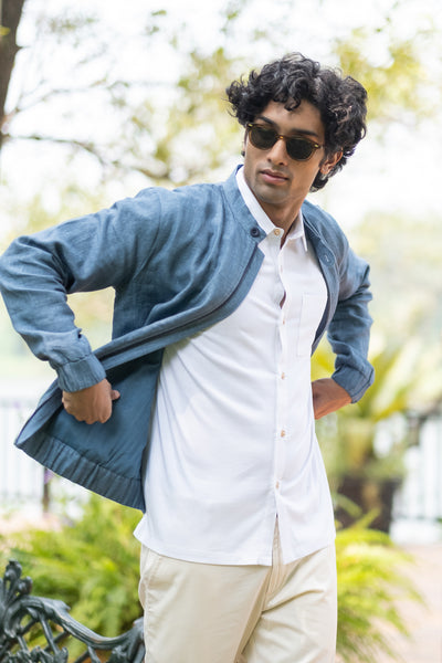 The Linen Bomber Jacket | Creatures of Habit