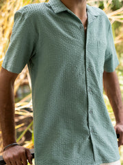 Seersucker Notched Shirt