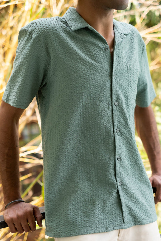 The Seersucker Notched Shirt | Creatures of Habit