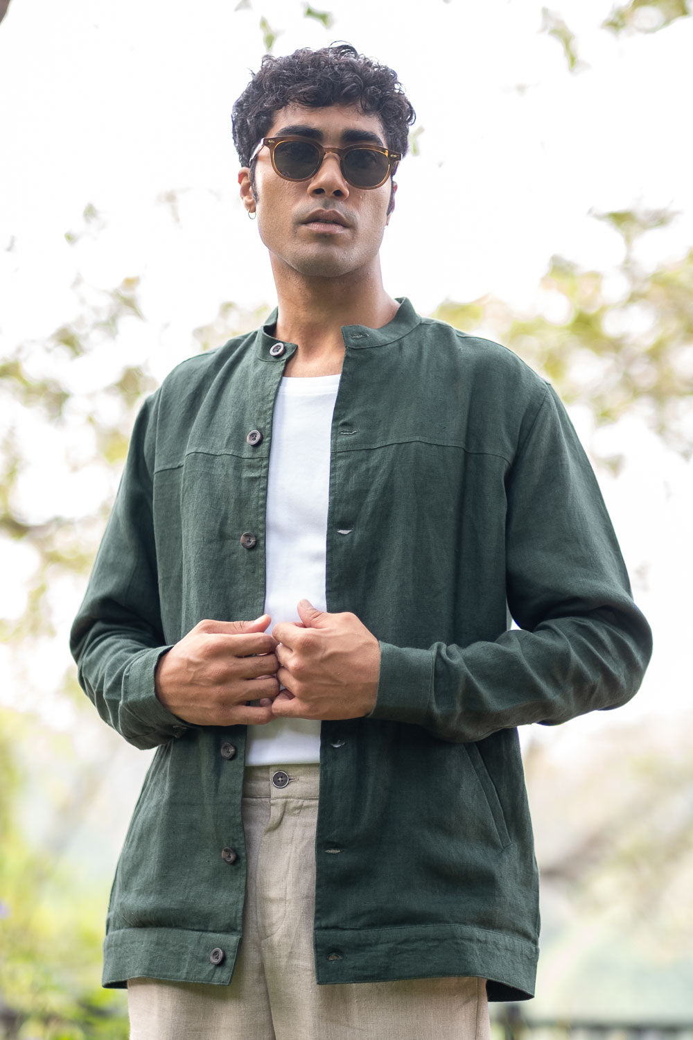 The Linen Buttondown Jacket | Creatures of Habit