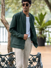 Linen Buttondown Jacket