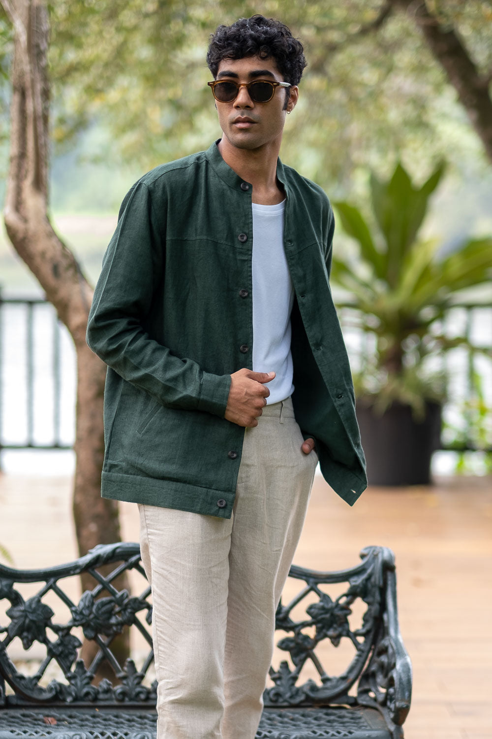 The Linen Buttondown Jacket | Creatures of Habit