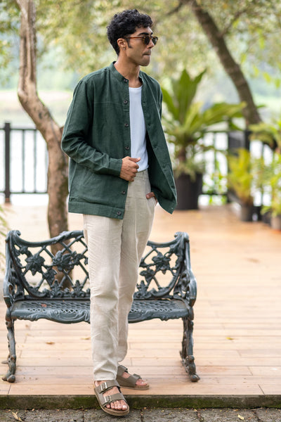 The Linen Buttondown Jacket | Creatures of Habit