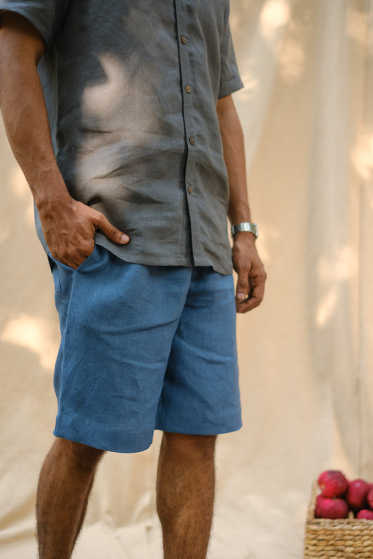 The Heavy Linen Pull Up Shorts | Creatures of Habit