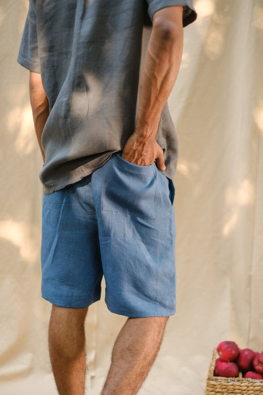 The Heavy Linen Pull Up Shorts | Creatures of Habit