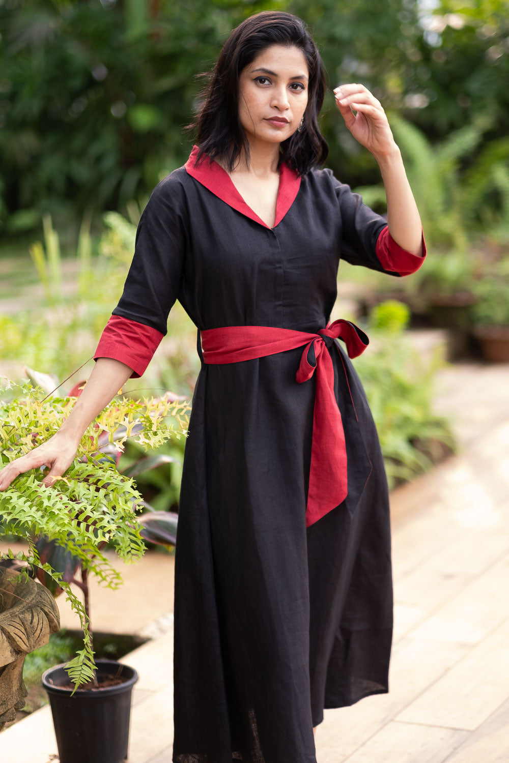 The Linen Flared Dress