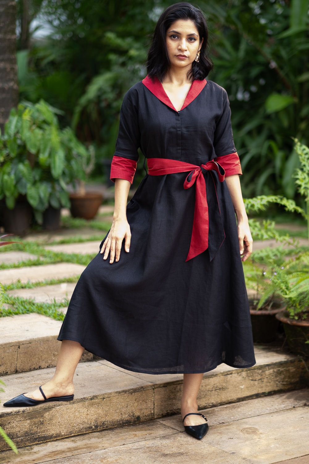 The Linen Flared Dress