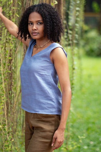 The Linen V Neck Tank | Creatures of Habit