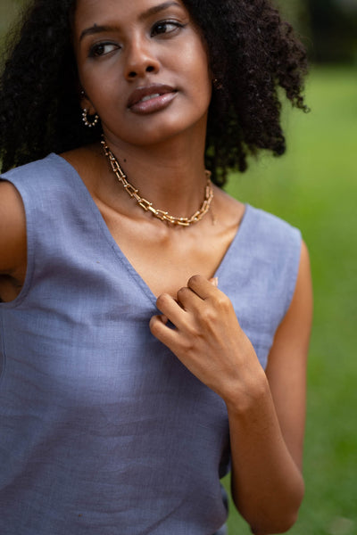 The Linen V Neck Tank | Creatures of Habit