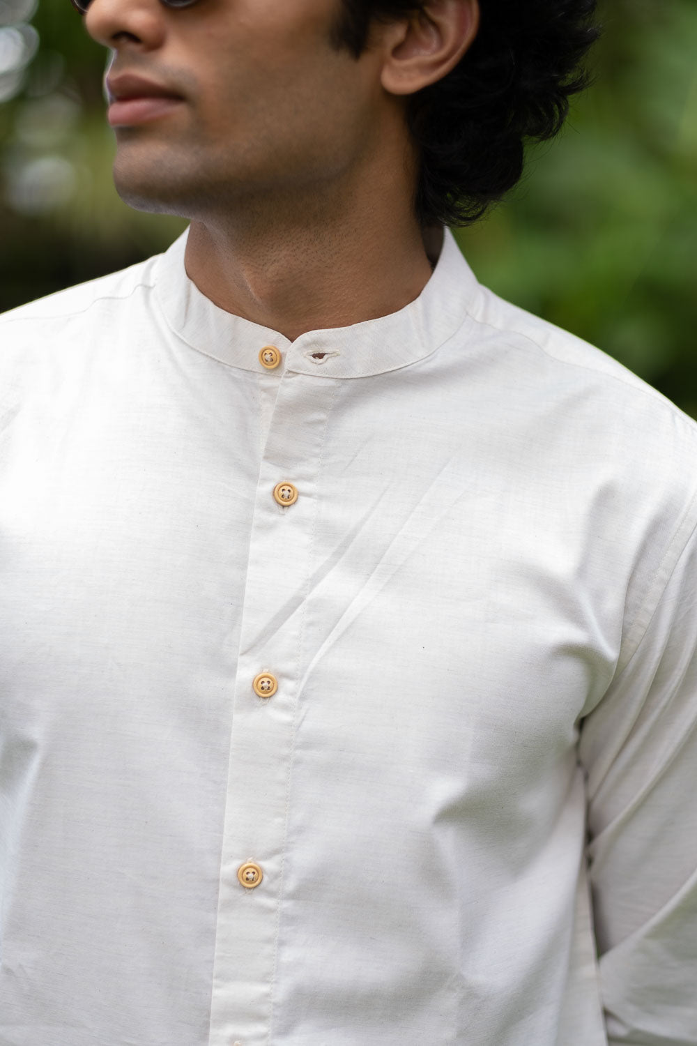 The Egyptian Cotton Bandhgala Shirt | Creatures of Habit