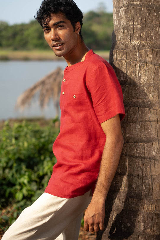 The Linen Bandhgala | Creatures of Habit