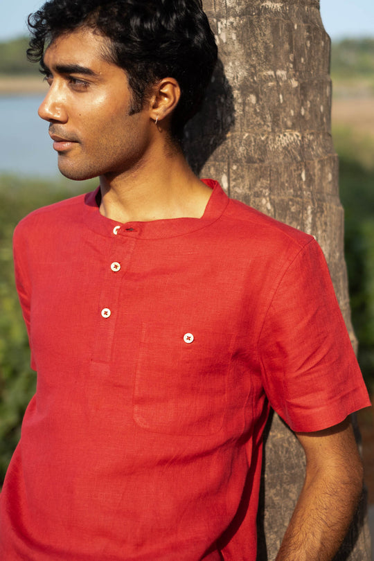 The Linen Bandhgala | Creatures of Habit