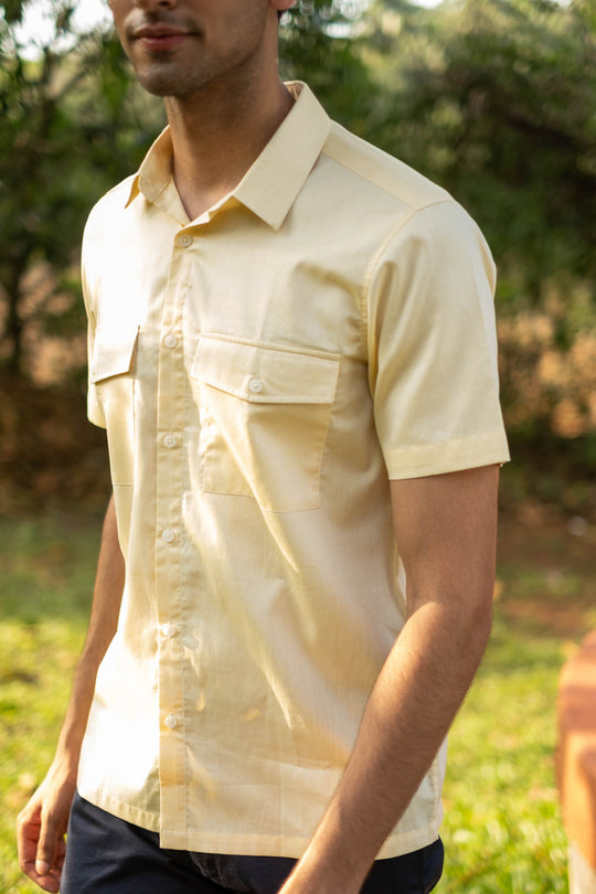 The Egyptian Cotton Double Pocket Shirt | Short Sleeve | Creatures of Habit