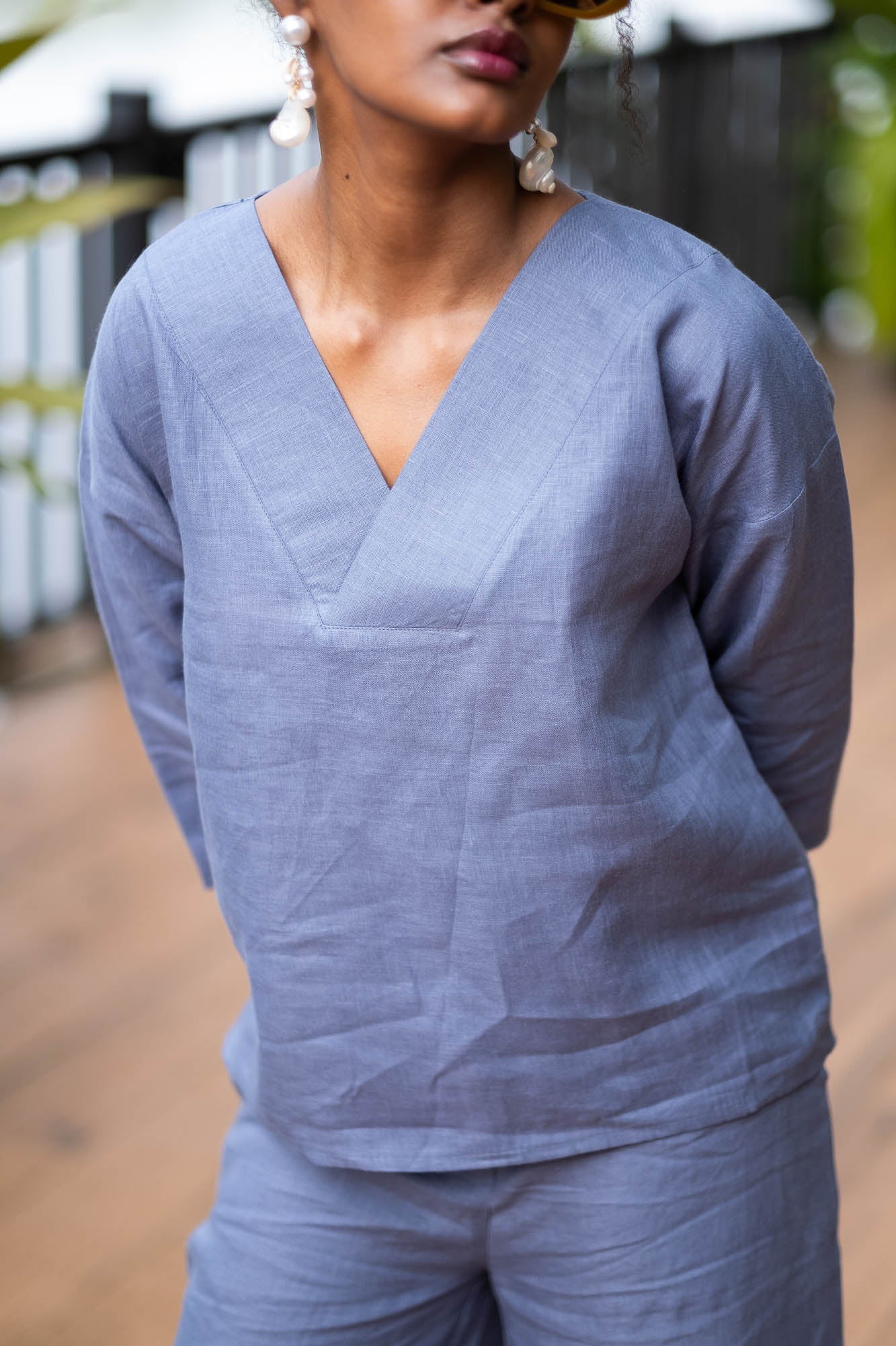 The Linen V Neck Top | Creatures of Habit