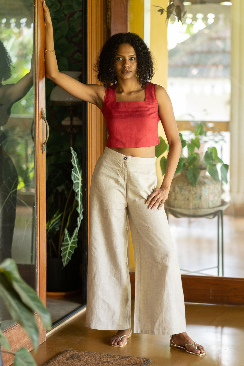 The Linen Crop Tank