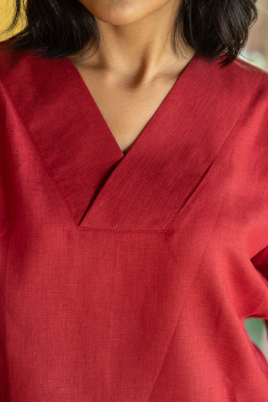 The Linen V Neck Top | Creatures of Habit