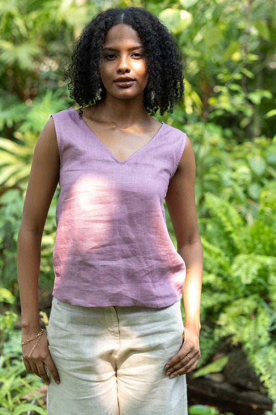 The Linen V Neck Tank | Creatures of Habit