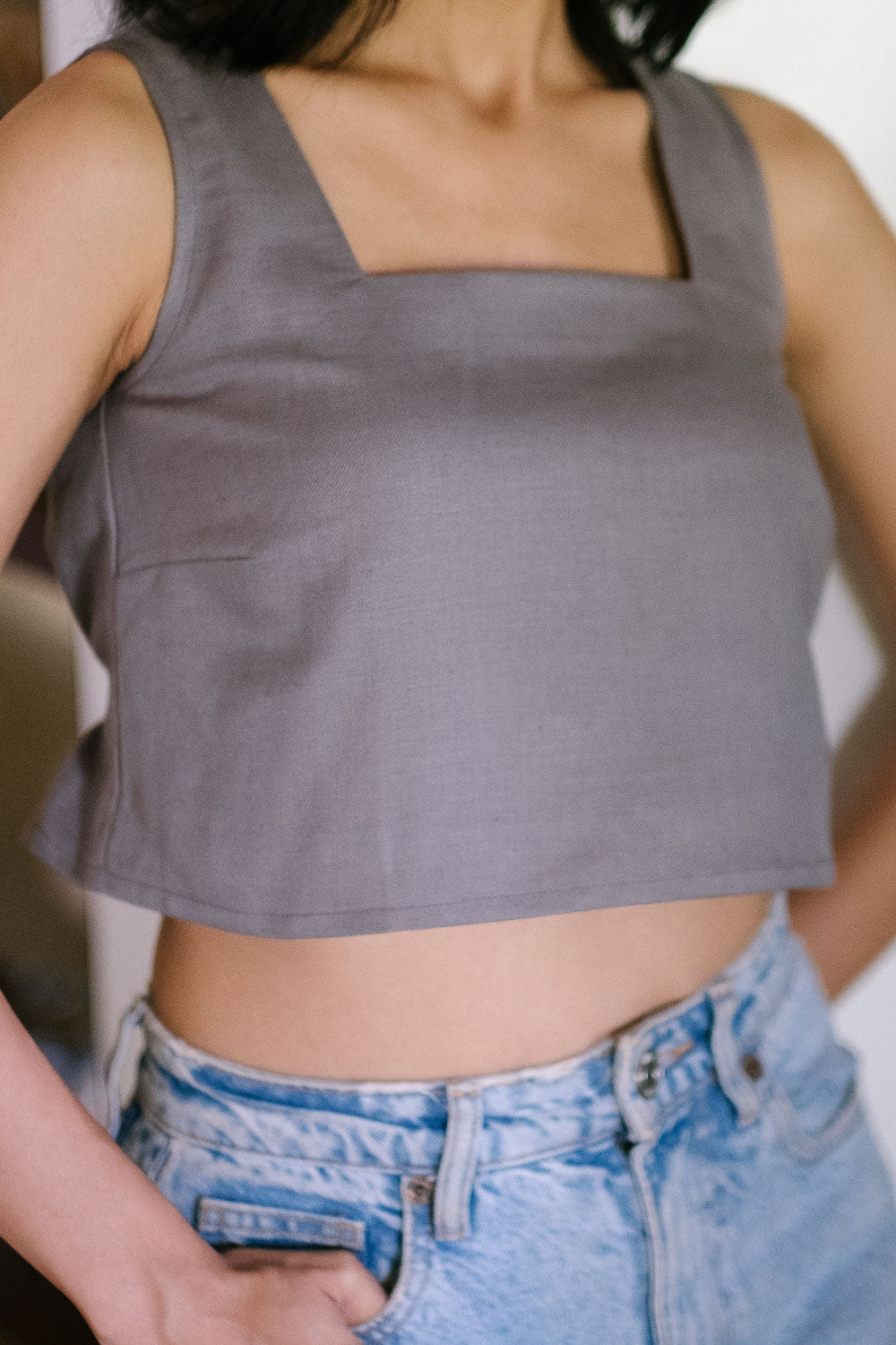 The Hemp Twill Crop Tank