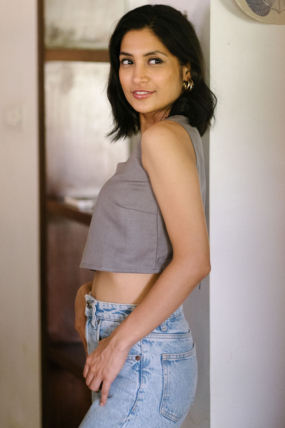 The Hemp Twill Crop Tank