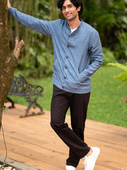 Linen Buttondown Jacket