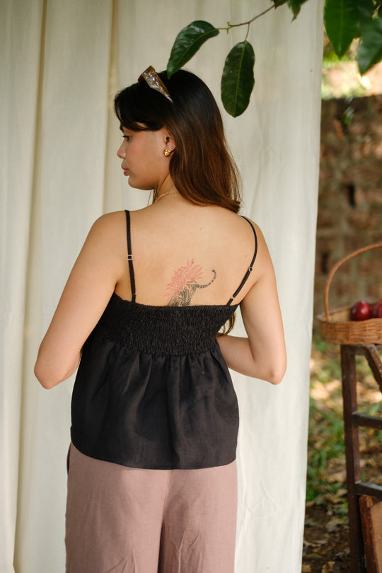 The Linen Flared Cami Top | Creatures of Habit
