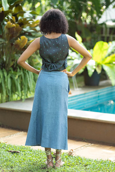 The Heavy Linen Midi Skirt | Creatures of Habit