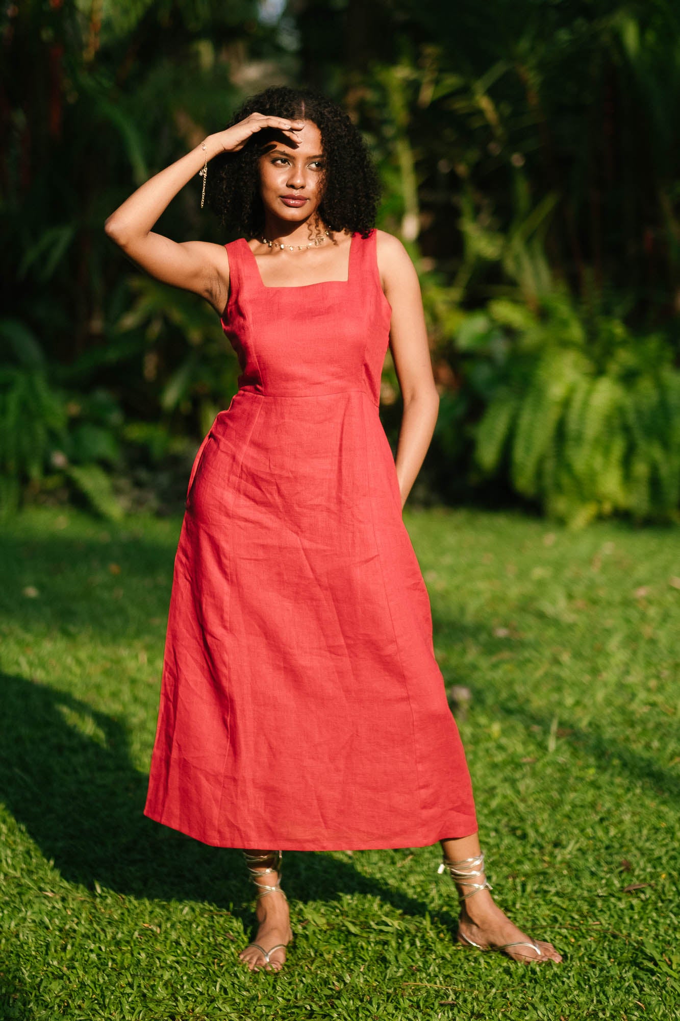 The Linen Midi Dress | Creatures of Habit