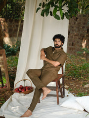 Linen Pintuck Trousers