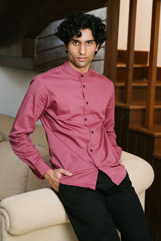 The Egyptian Cotton Bandhgala Shirt | Creatures of Habit