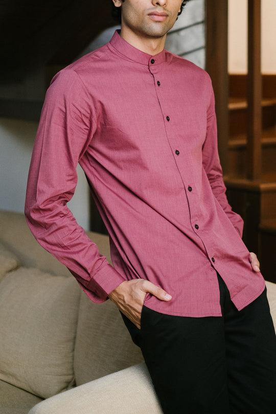 The Egyptian Cotton Bandhgala Shirt | Creatures of Habit