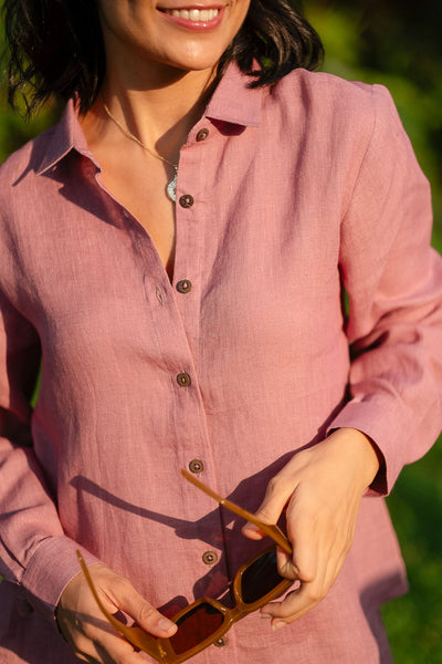 Linen Co-ord Set with Day Shirt and Tailored Shorts | Creatures of Habit