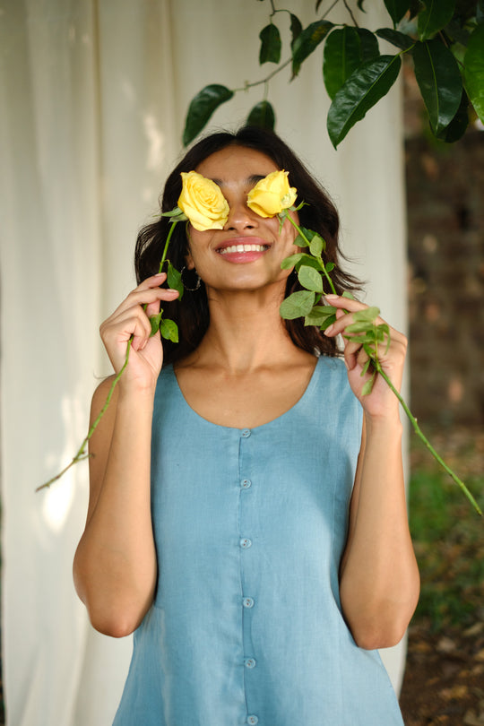The Linen Mini Dress | Creatures of Habit