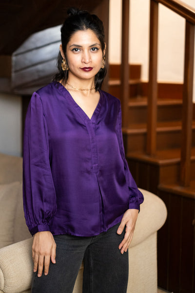 The Modal Satin Shirt Blouse | Creatures of Habit