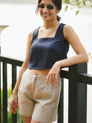 Linen Crop Tank