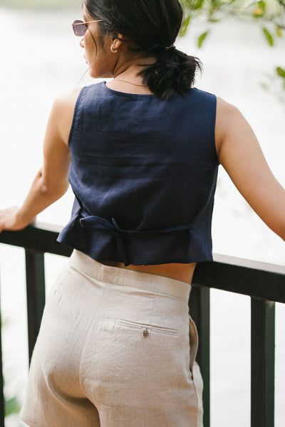 The Linen Crop Tank | Creatures of Habit