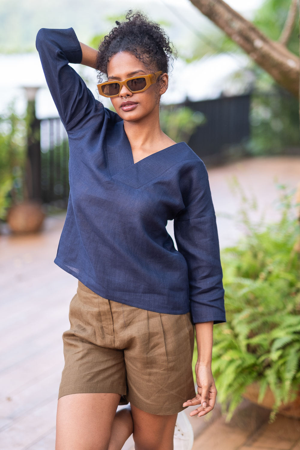 The Linen V Neck Top | Creatures of Habit