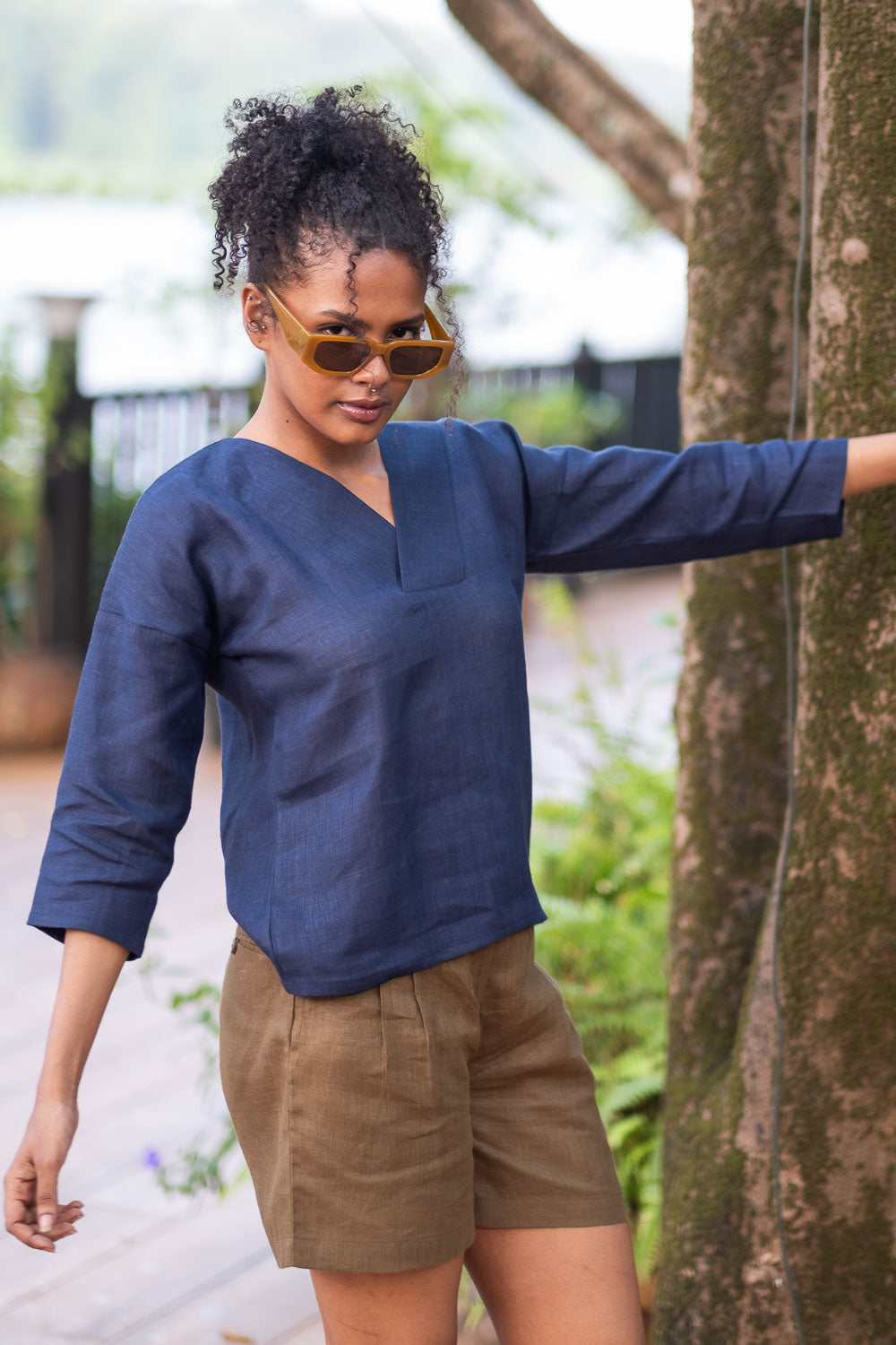 The Linen V Neck Top | Creatures of Habit