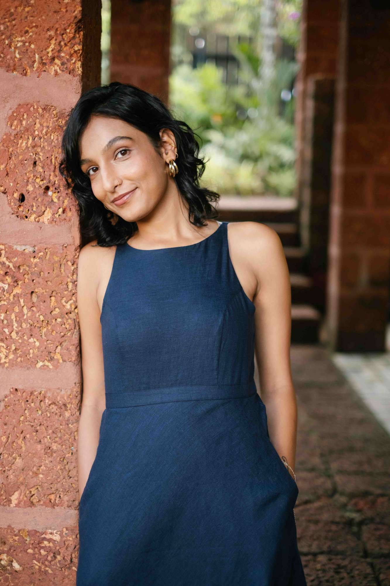 The Linen Cutaway Maxi Dress | Creatures of Habit