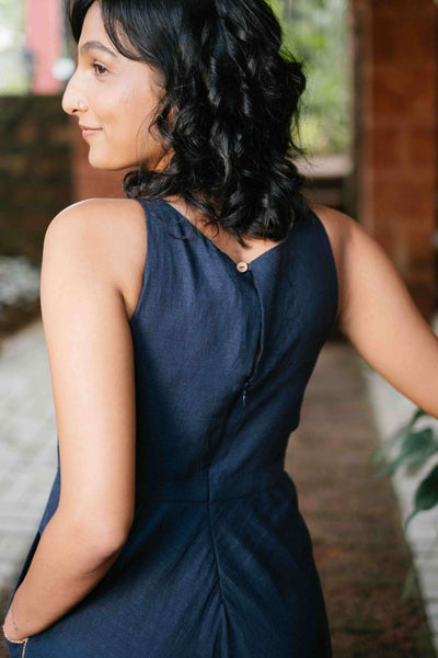 The Linen Cutaway Maxi Dress | Creatures of Habit