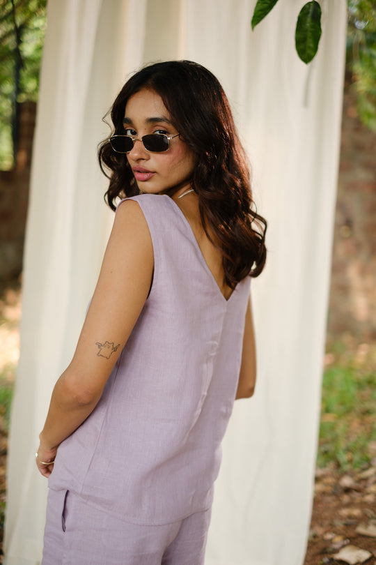 The Linen V Neck Tank | Creatures of Habit
