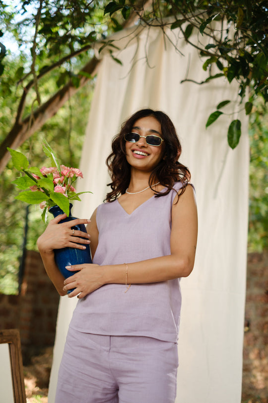 The Linen V Neck Tank | Creatures of Habit