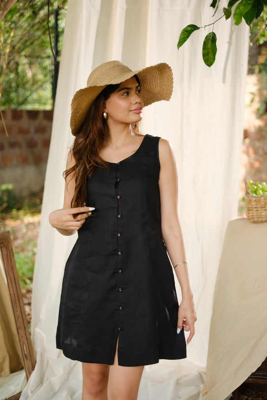 The Linen Mini Dress | Creatures of Habit