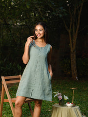 Linen Mini Dress