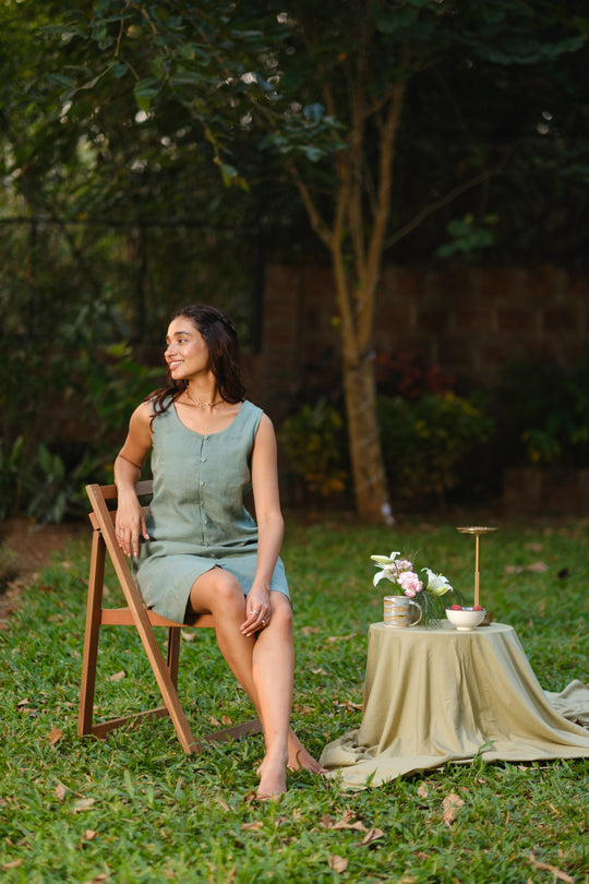 The Linen Mini Dress | Creatures of Habit