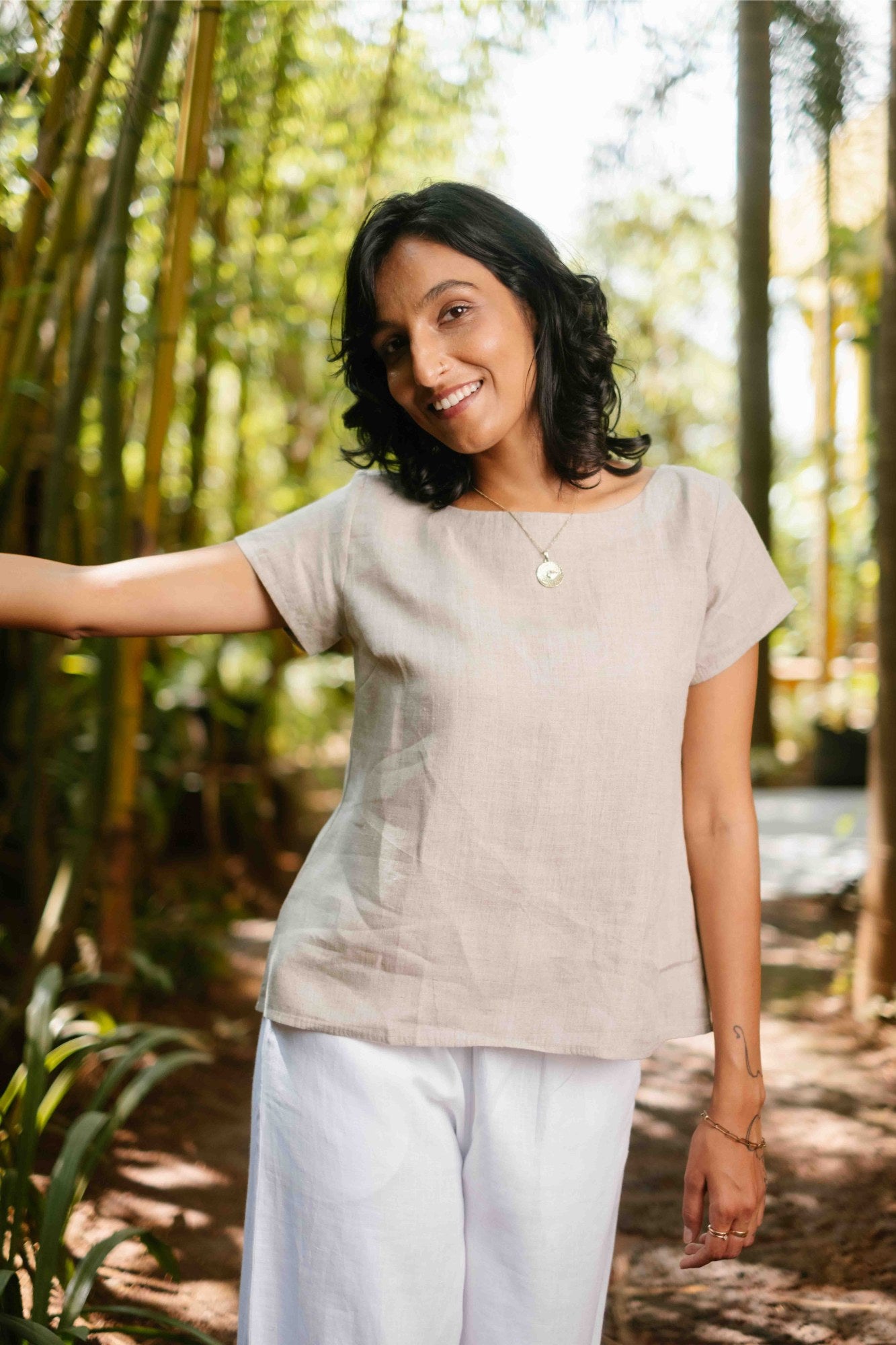 The Linen Boat Neck Top | Creatures of Habit