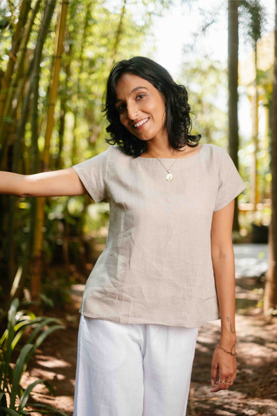 The Linen Boat Neck Top | Creatures of Habit