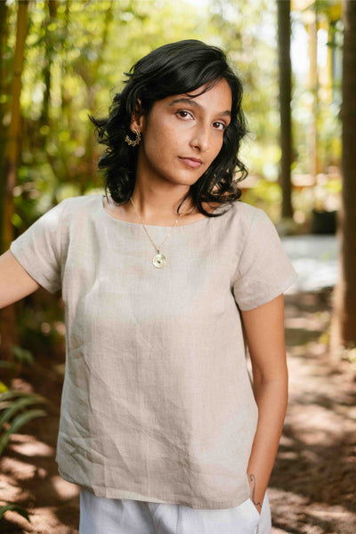 The Linen Boat Neck Top | Creatures of Habit